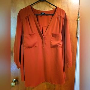 Torrid Harper Blouse in Pumpkin Spice